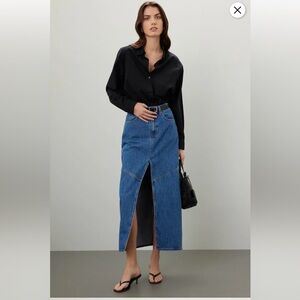 Madewell denim maxi skirt new with tags
